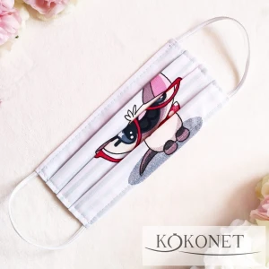 Dětská rouška s kočičkou