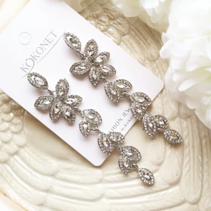 Náušnice stříbrné dlouhé na svatbu