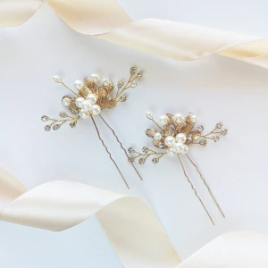 Svatební set vlásenek zlatá