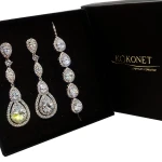 Svatební souprava VIVIEN silver + DROP silver