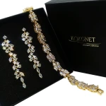 Svatební souprava CHLOE gold + FLORAL gold