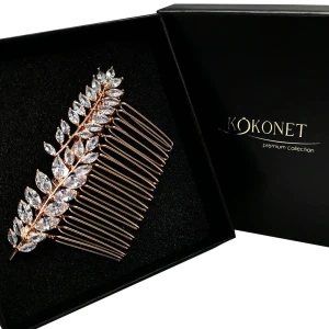 Svatební hřeben FLORES rose