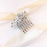 Decentní svatební hřebínek stříbrný se zirkony