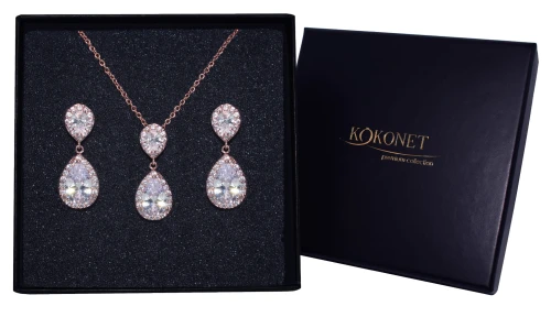 Komplet ślubny różowe złoto MIGDAL rose