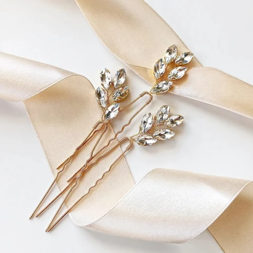 Zestaw złote wsuwki do włosów