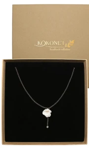 Svatební náhrdelník Peony silver