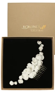 Květinový svatební hřeben LIDIA silver