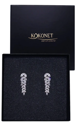 Kolczyki ślubne BERTA silver