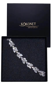 Svatební náramek FLORAL silver