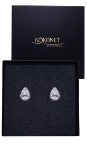 Svatební náušnice DROP silver