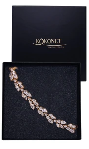 Svatební náramek FLORAL gold
