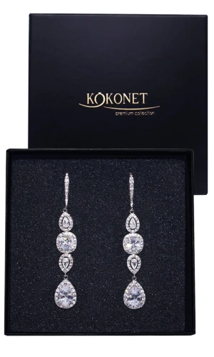 Kolczyki ślubne srebrne ARYA silver