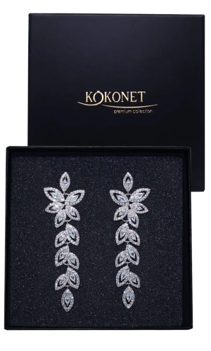 Kolczyki ślubne srebrne JOVIE silver