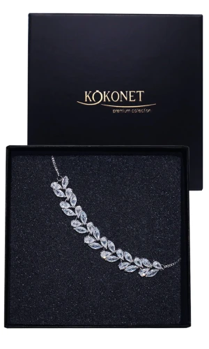 Bransoletka ślubna srebrna CHLOE II silver