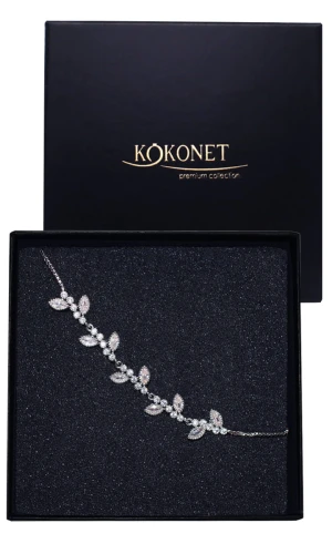 Bransoletka ślubna srebrna MUHER silver