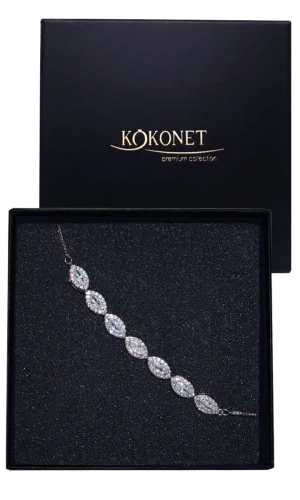 Bransoletka ślubna srebrna ELIZE silver