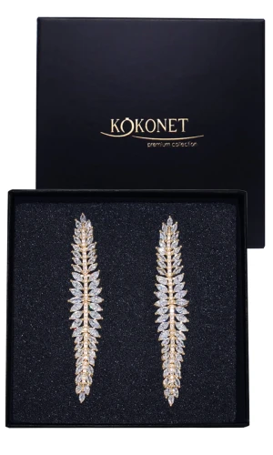 Kolczyki ślubne złote DEYDRA gold