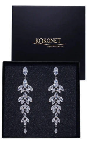 Kolczyki ślubne srebrne MALVA silver