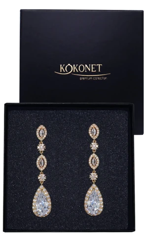 Kolczyki ślubne złote DENIS gold