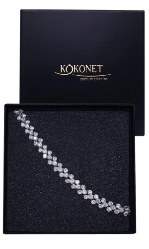 Bransoletka ślubna srebrna ORTIS silver