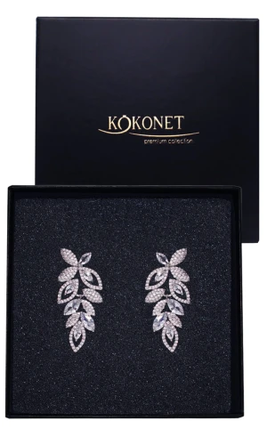 Kolczyki ślubne srebrne DALMA silver