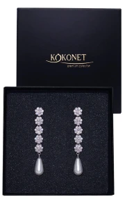 Svatební náušnice LAUREL silver