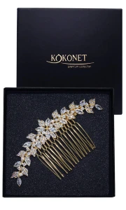 Svatební hřeben ASTRID gold