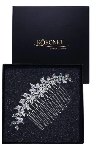 Grzebyk srebrny ślubny ASTRID silver