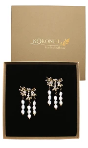 Náušnice s perlami TINTA gold