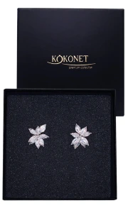 Svatební náušnice JAZMIN silver