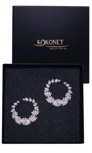 Svatební náušnice LILA silver