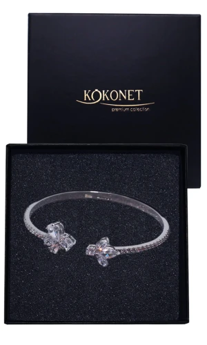 Srebrna bransoletka ślubna LILA silver