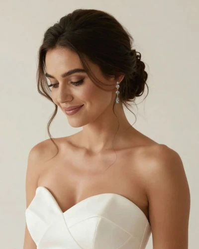 Srebrne LEKKIE kolczyki ślubne Z listkami ŁEZKĄ długie eleganckie sztyft