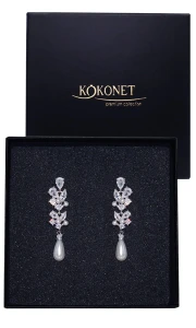 Svatební náušnice stříbrné CANDELA silver