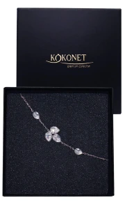 Svatební náramek stříbrný LAVINIA silver