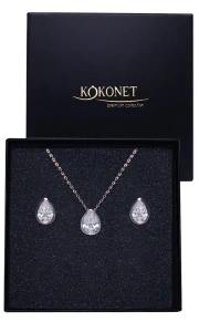 Náušnice a náramek – svatební set stříbrný SOFIA silver