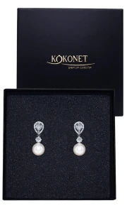 Svatební náušnice CLASSY silver